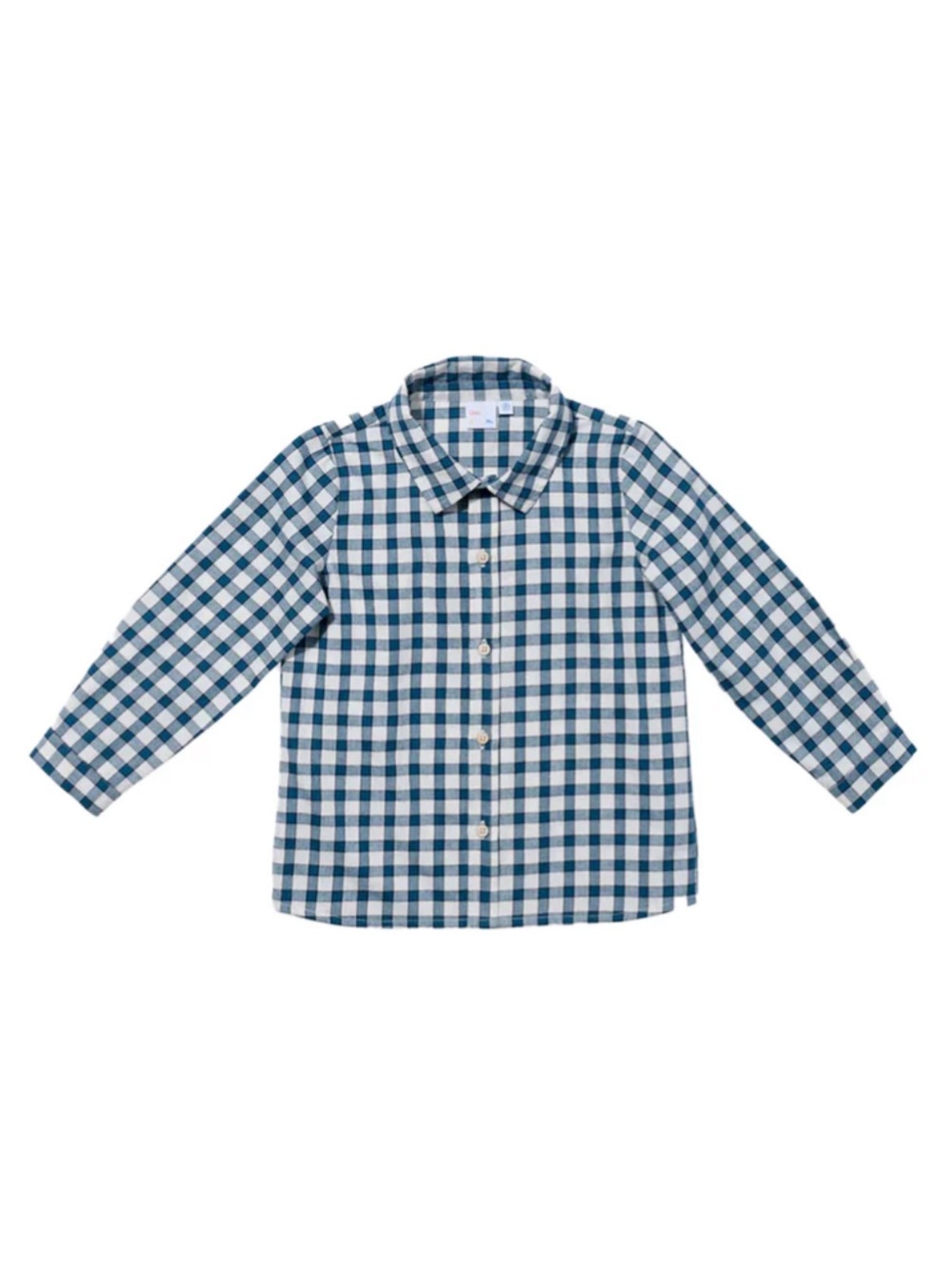 Oso & Me JEFFIE SHIRT IN BLUE PICNIC CHECK